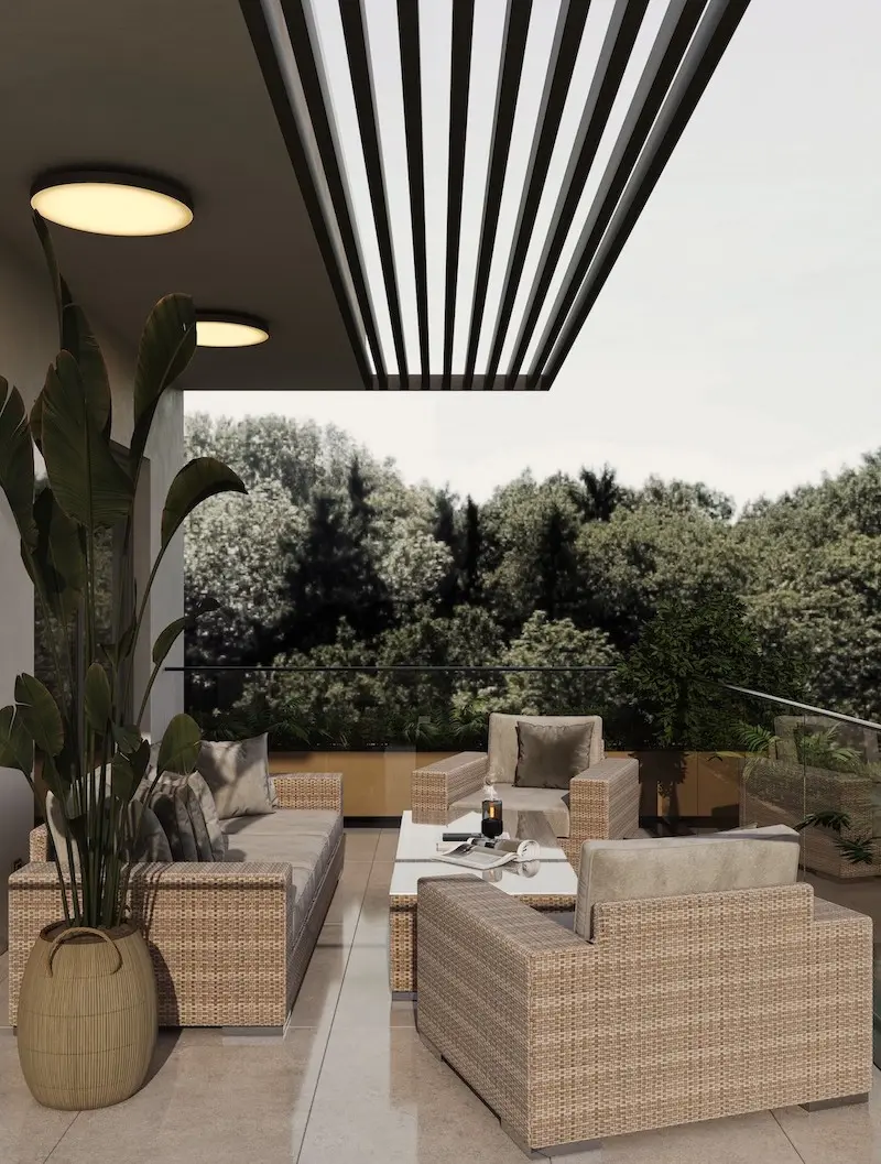 Large terrace